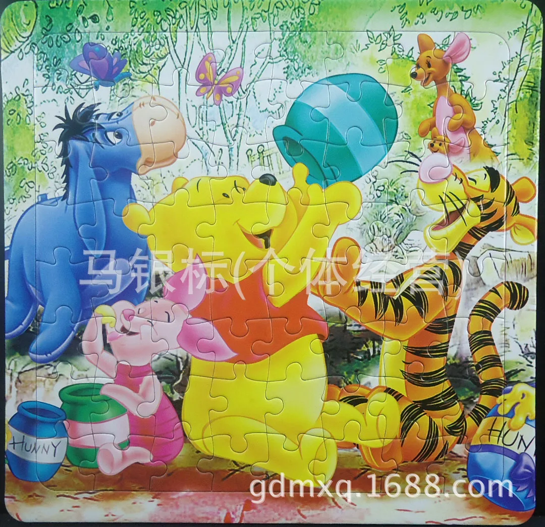 64 шт Doraemon головоломки пазпаззл Джингл кошки головоломка, Doraemon бумага плоская головоломка обучающая детская игрушка