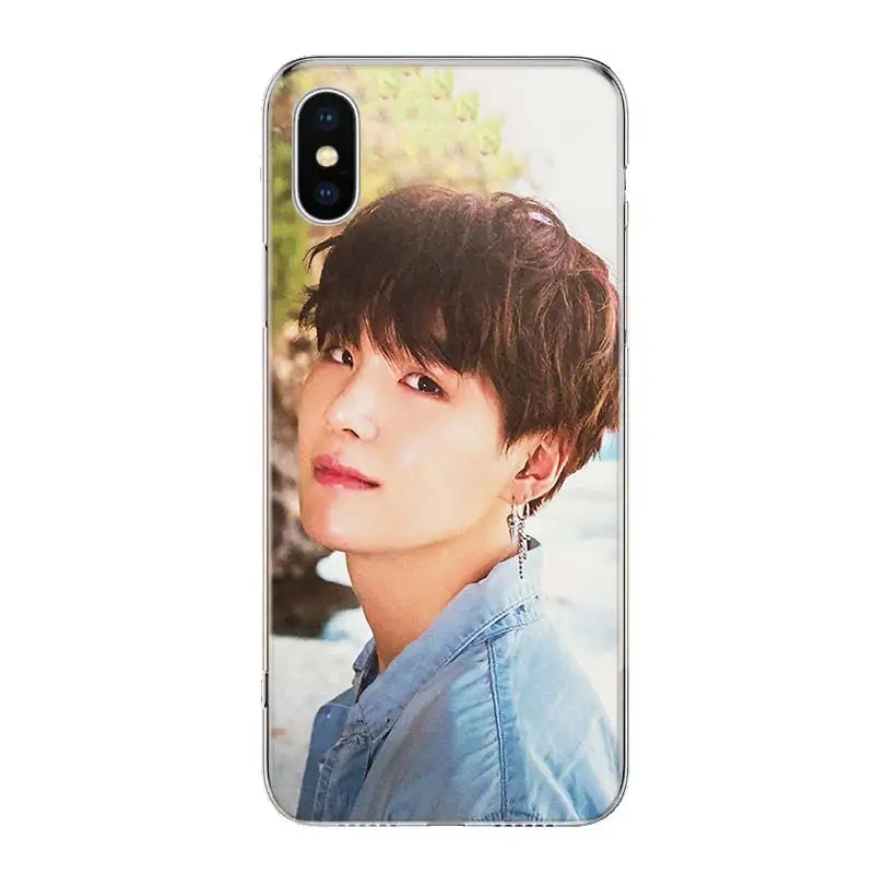 Seokjin Suga милый чехол для телефона для iPhone 11 Pro 7 6X8 6S Plus XS MAX+ XR 5S SE 10 Ten Art TPU Coque Capa Shell