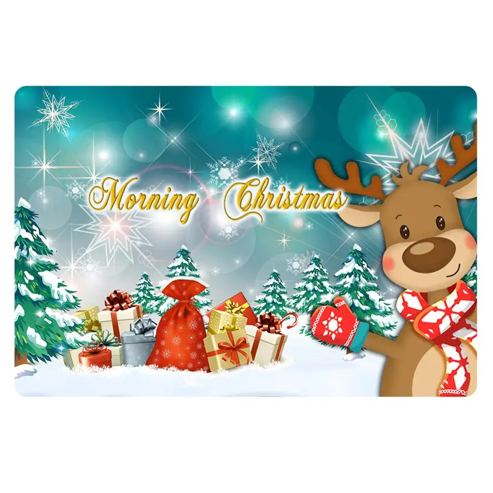 Upetstory Merry Christmas Противоскользящий коврик для прихожей, моющийся коврик для ванной комнаты, коврик для дома - Цвет: CC3963U