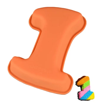 

1PCS Silicone Number 0-9 Shape Food Grade Cake Mold For Chiffon Jelly Dessert Birthday Cake Decoration Baking Pan