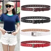 DINISITON Women's Belt Genuine Leather Belts Ladies Luxury Brand Retro Strap Fashion High Quality Cowgirl Female Belt For Jeans ► Photo 3/6