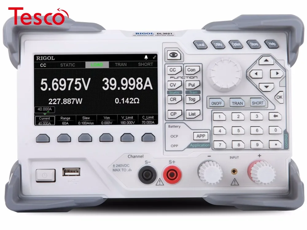 

Rigol DL3021 Programmable DC Electronic Load (Single Channel, 150V/40A/15kHz 200W)