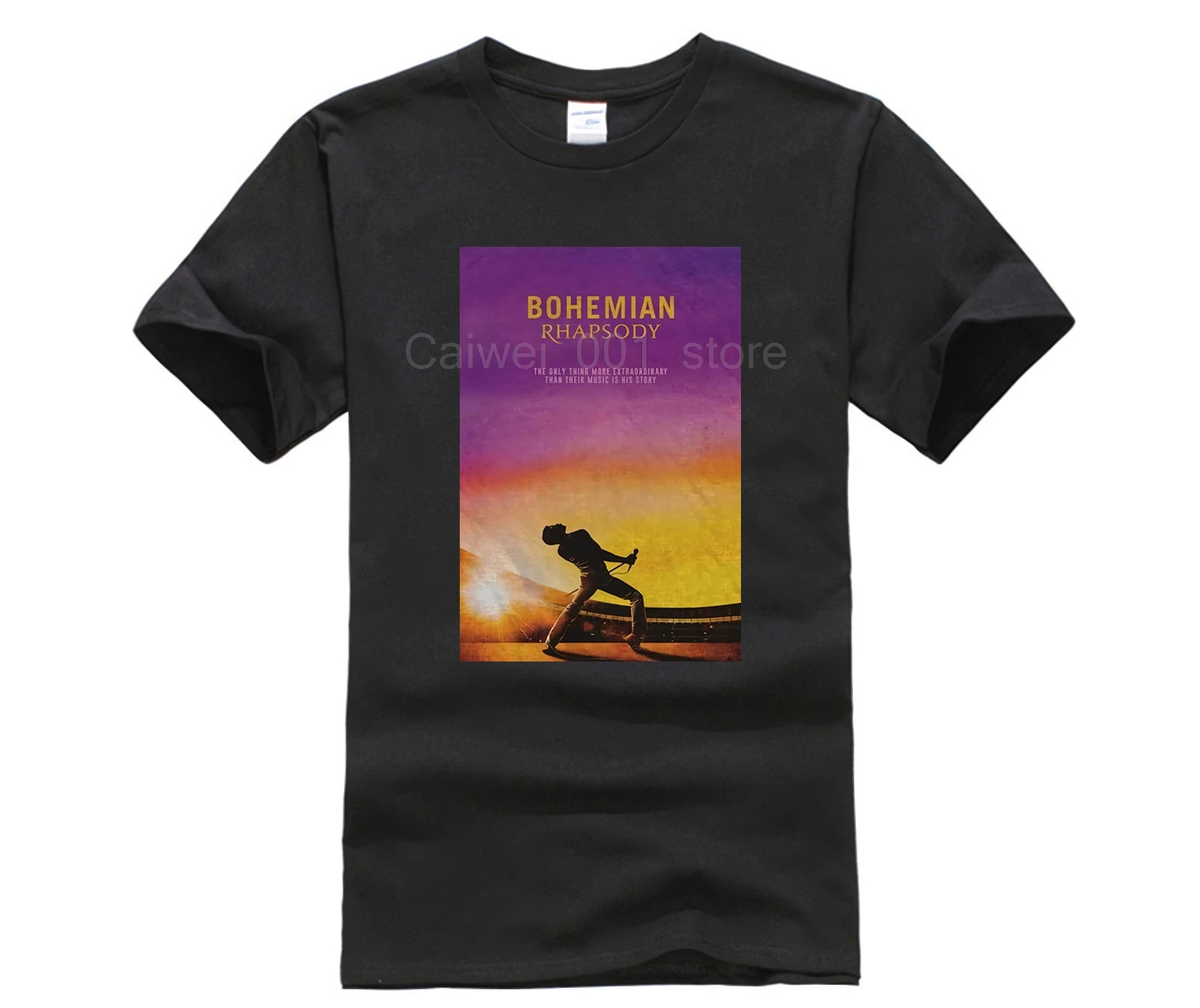 Mans La Reina Фредди Меркьюри Рапсодия Богемия поза Поверхностная Футболка camiseta para hombre