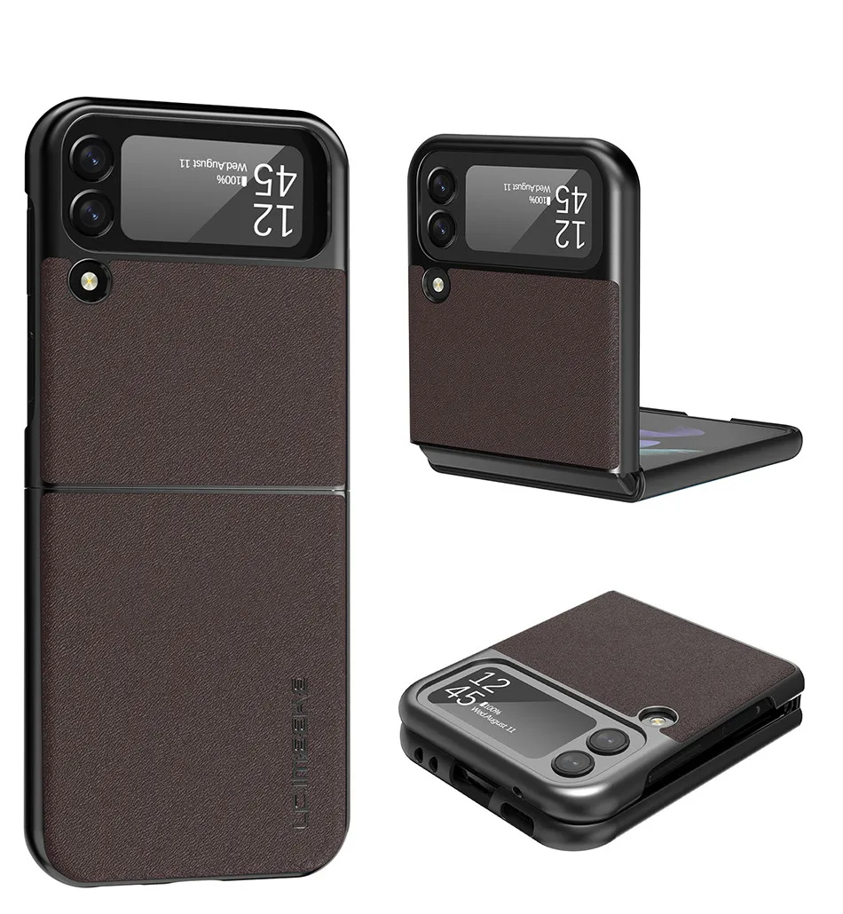 galaxy flip3 case For Samsung Galaxy Z Flip3 5G Case Leather Vintage Phone Case On Galaxy Z Flip3 5G Case Flip Wallet Cover For Galaxy Z Flip 3 5G galaxy z flip3 5g case
