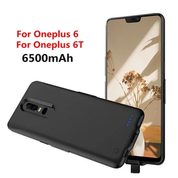 

Leioua 6500Mah for Oneplus 6 6 T External Battery Case Shockproof Smart Charger Case Power Bank Fast Charging Power Cover Case