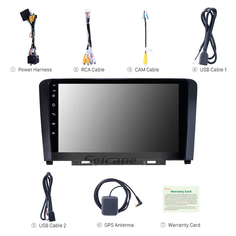 Seicane 2GB RAM Android 10.0 car Radio Head Unit Player for Great Wall Haval H6 2011-2016 2.5D screen support Carplay GPS IPS