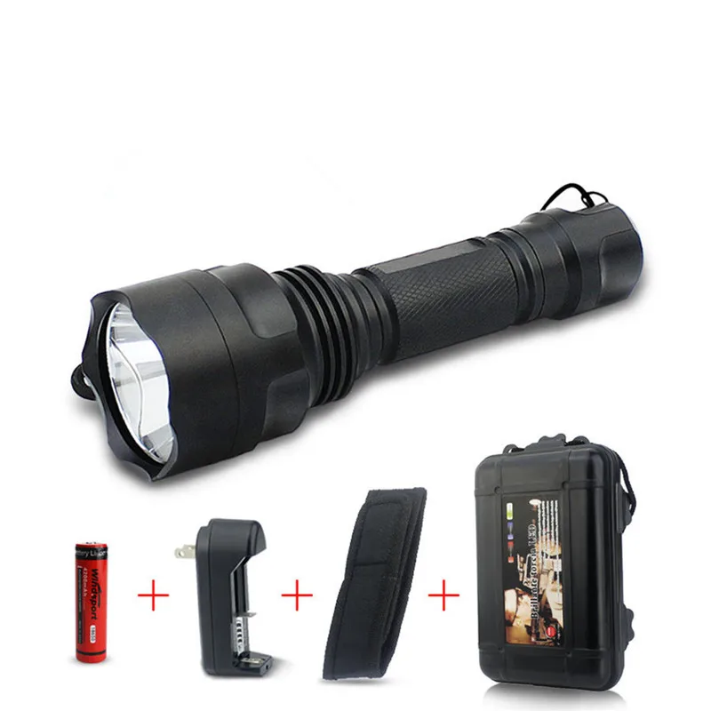 

T6 Rechargeable Led Flashlight Torch Light By 1X18650 Ultra Bright Waterproof 4 Modes Led Torches for Outdoor Hunting Camping
