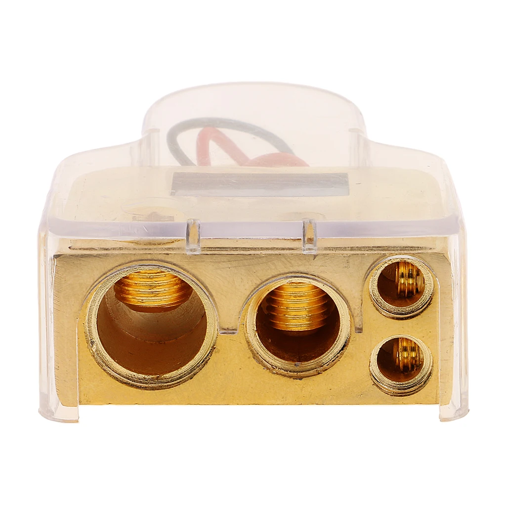 Repalcment 12V Gold Plated Battery Terminal Car Stereo Audio 1/0 4 Gauge AWG with Voltage Red LED Digital Display