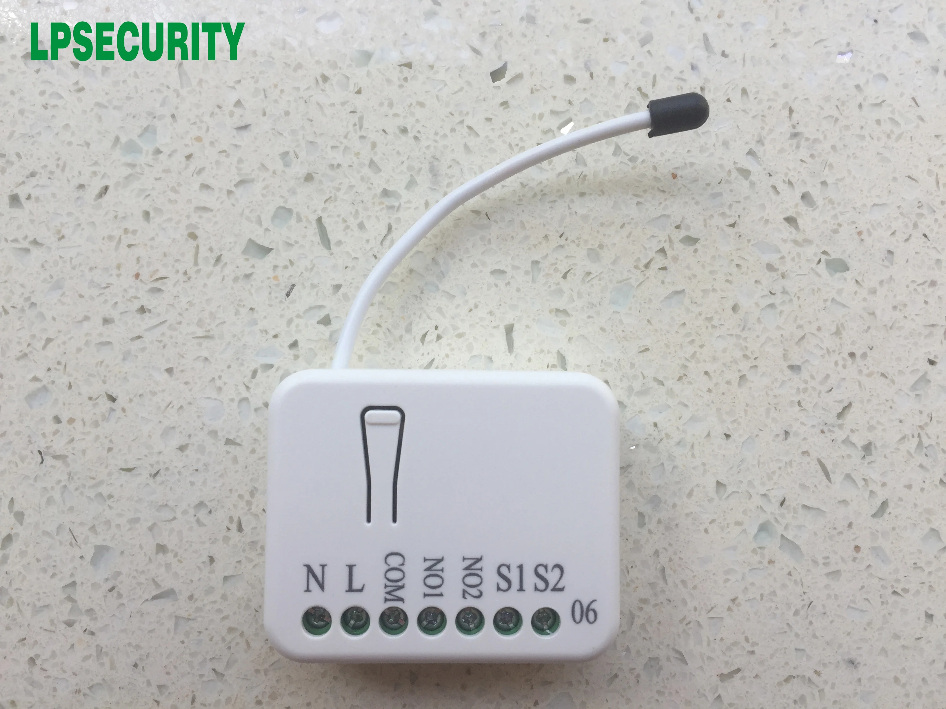 Higher Rf Output Power Tz06 Zwave In Wall Dual Relay Switch (2x1.3kw