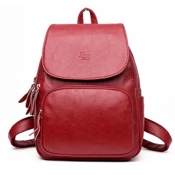 

Fashion Women Backpack High Quality Casual Large Capacity Vintage Shoulder Bags PU Leather Fashion Backpacks