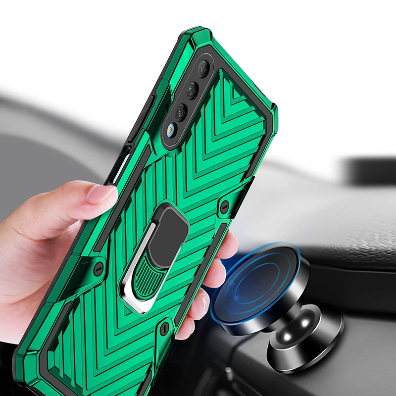 Бронированный чехол для Huawei Y5P Y6P Y7P P30 P40 Lite E Y6S Y9S Nova 7i 6 Se 4E Honor 9S совместимый автомобильный держатель