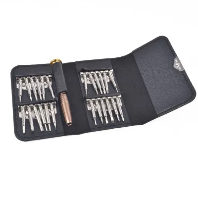 

Leather Case 25 In 1 Torx Screwdriver Set Mobile Phone Repair Tool Kit Multitool Hand Tools For Iphone Watch Tablet PC 2019 New
