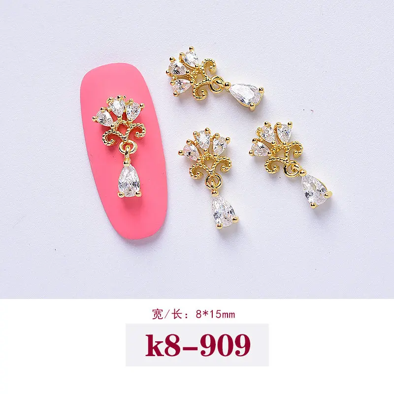 5 шт 3D Звезды Луна бабочка кулон циркон дизайн ногтей ювелирные изделия японские Ногти украшения Циркон Кристалл Маникюр алмазные подвески