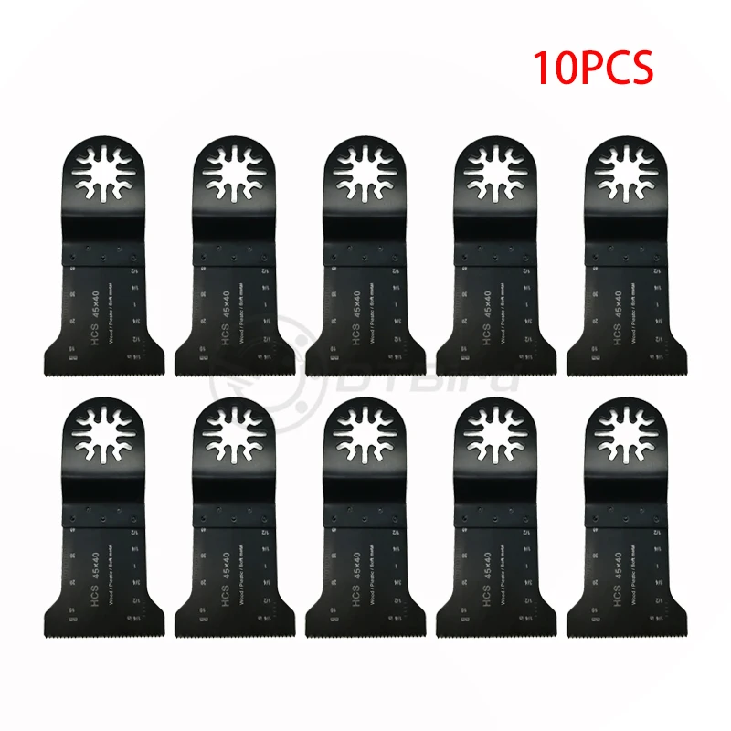45mm Saw Blade HCS Oscillating Multi Tools for Metal Wood Cutting Woodworking DIY Renovator Fein Dremel For Bosch Power Tools - Цвет: 10PCS