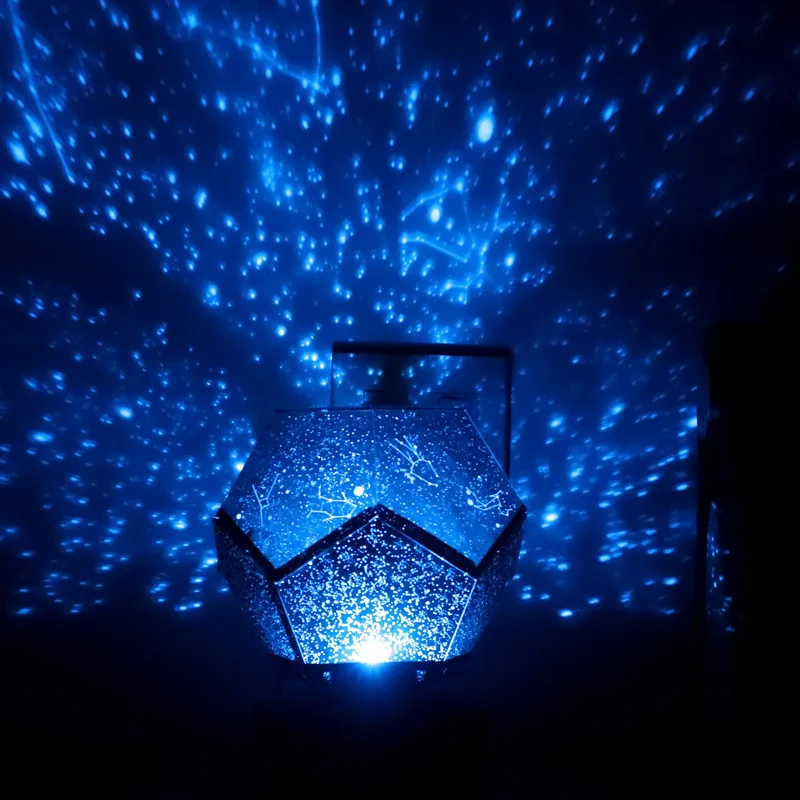 

Fun Starry Skylights Romantic Fantasy Rotating Projector Vibrating Science Starry Projector DIY Stars Light Night Lights