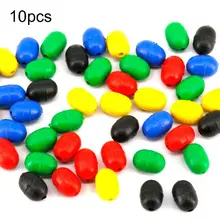 

35% Discounts Hot! 10Pcs Rubber Oval Conical Fishing Space Beans Floating Beads Fish Accessories