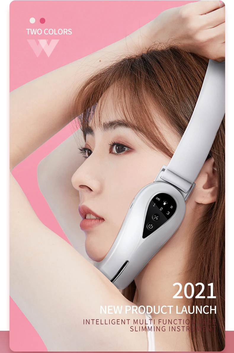 Multi Function Face Slimming Massager For Face EMS Micro Current Red Blue Light Skin Rejuvenation V-type Face Lifting Device etcr070a ac current transformer r type clamp current sensor for industry electrical measurement