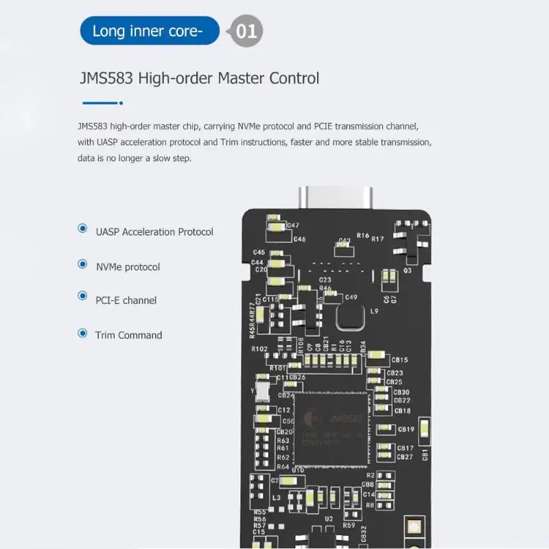 ORICO M.2 Накопитель SSD с протоколом nvme чехол USB3.1 type-C адаптер nvme hdd Внешний защитный корпус Gen2 10 Гбит/с PCIE для коробки HDD type-C