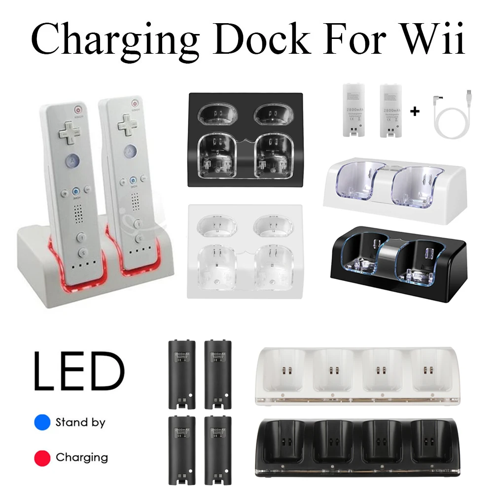 Док-станция для Nintendo Wii с USB-кабелем и зарядным устройством | Электроника