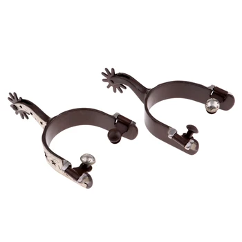 

Antiqued Cowboy Western Show Spurs, English Roping Spurs for Boots