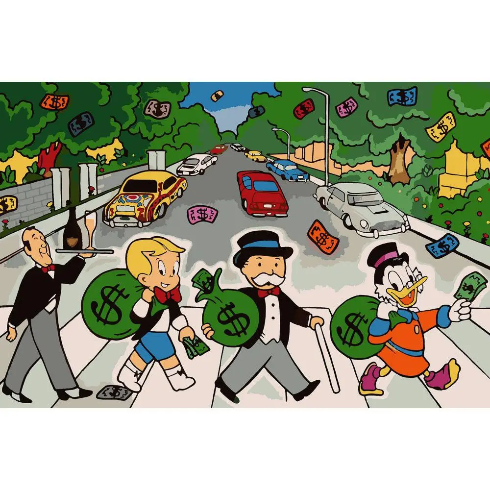 Картина по номерам Monopoly Beatles 40 х 60 см | Дом и сад