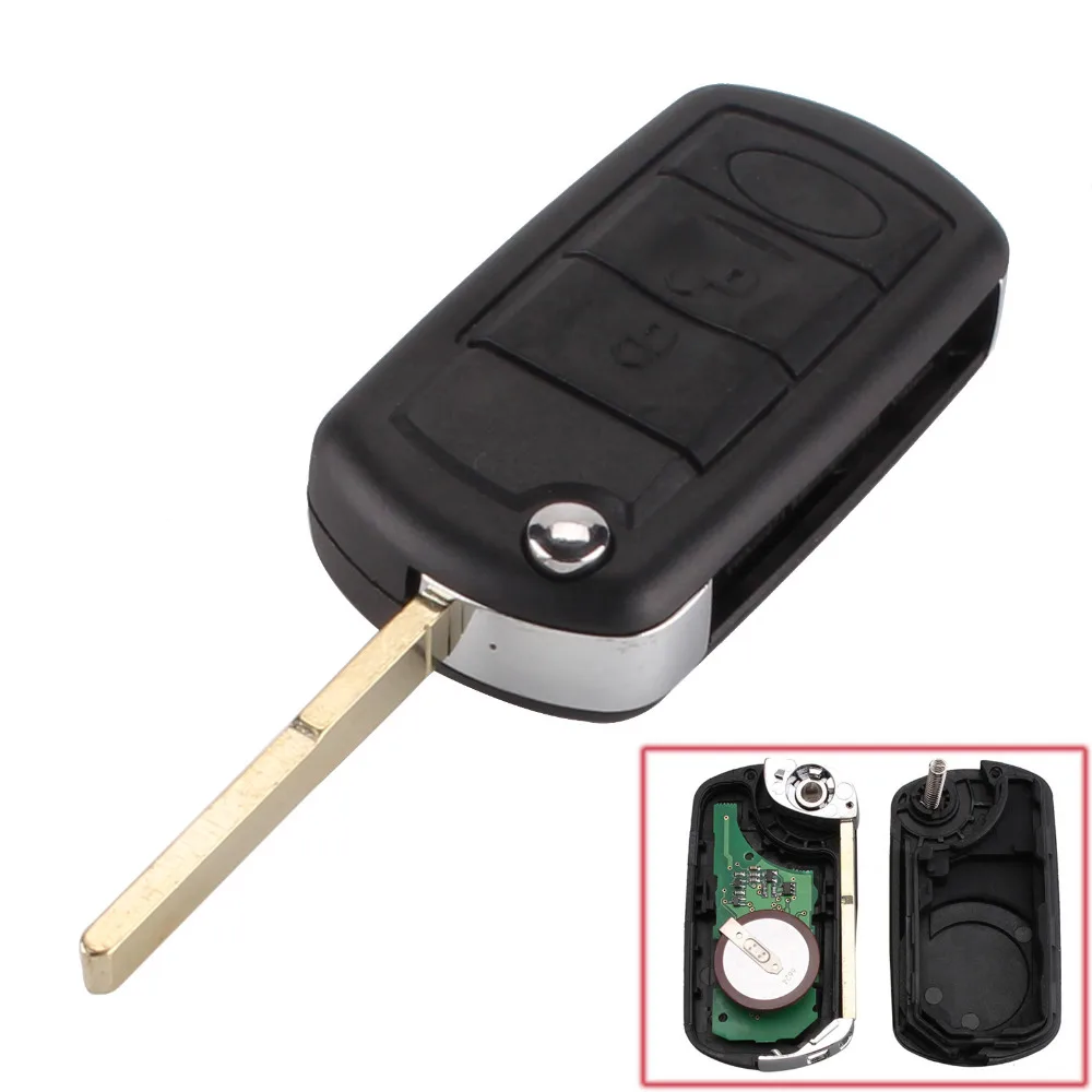 KEYYOU 433MHZ 3 BUTTONS FLIP FOLDING REMOTE CONTROL KEY REMOTE CAR KEY FOB FOR RANGE ROVER SPORT LAND ROVER DISCOVERY 3