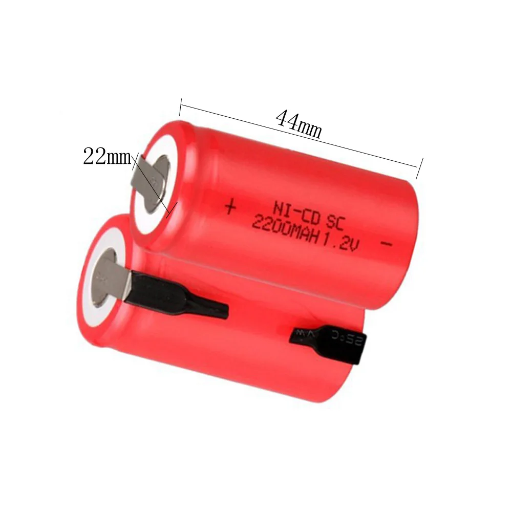 Ni-Cd-1-2V-SC-battery-2200mah-Rechargeable-Batteries-Sub-C-nimh-cell-with-welding-pins