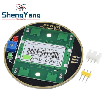 

ShengYang MH-ET LIVE HB100 X 10.525GHz Microwave Sensor 2-16M Doppler Radar Human Body Induction Switch Module For ardunio
