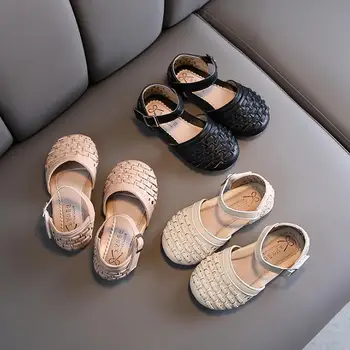 

Spring Summer Baby Girl Sandals Korean Style Kids Shoes For Girls Boys Weave Fashion Children Beach Sandals Casual Baby Shoes