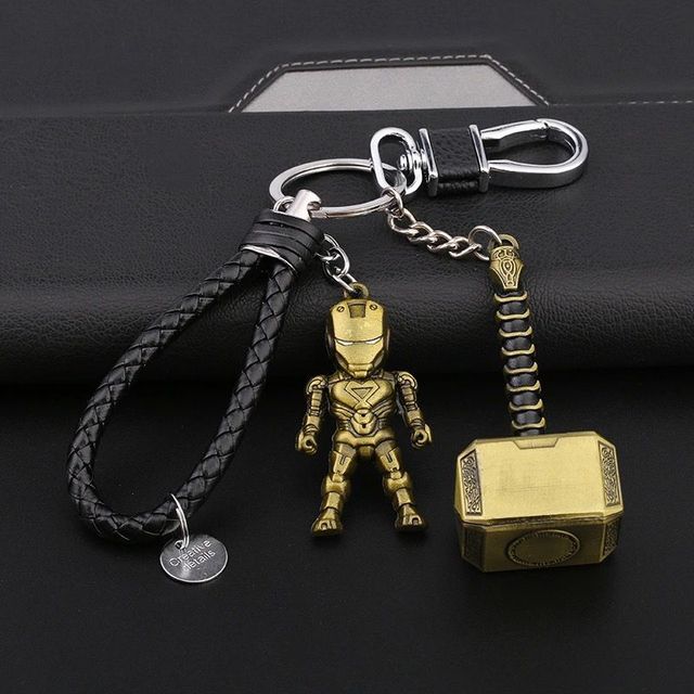 lovers key ring male and female movie superhero role  key chain mobile phone bag pendant gift