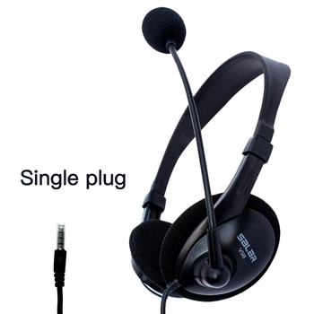 

Salar V58 computer headset gaming entertainment headset with microphone DT379 HD call single and double plug