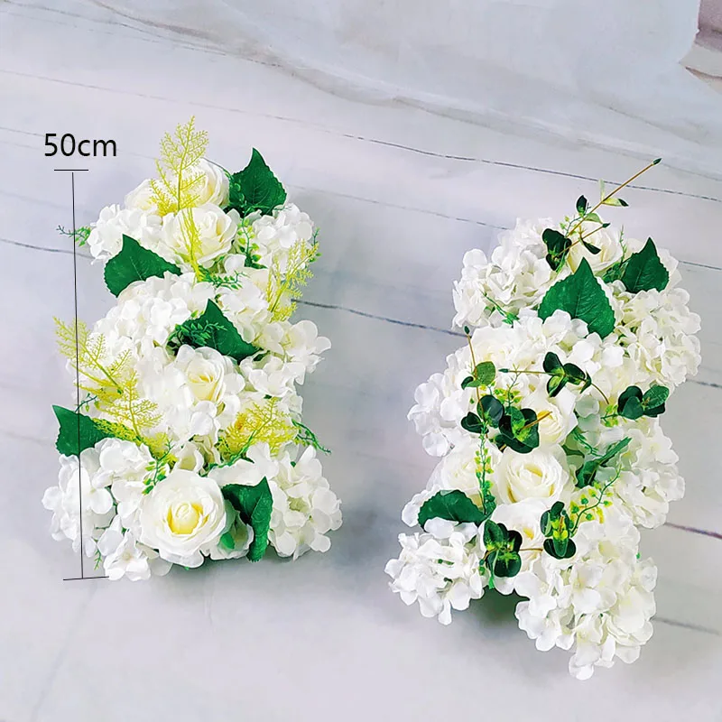 Artificial Peony Rose Hydrangea Row Wedding Background Fake Flower Wall Decoration DIY Combination Wedding Arch Arrangement