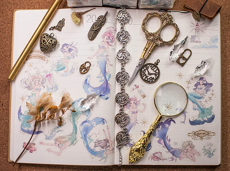 Феи Русалка праздники васи ленты пуля дневник изоляционная лента клейкая DIY