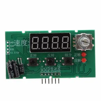 

CLAITE DC8-24V YF-18 Digital Display Stepper Motor Speed Controller Power Supply Governor Driver Control Module