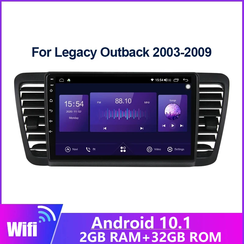 Автомобильный DVD-плеер на Android 10 1 мультимедийный плеер с GPS для Subaru Legacy Outback 2003 2004