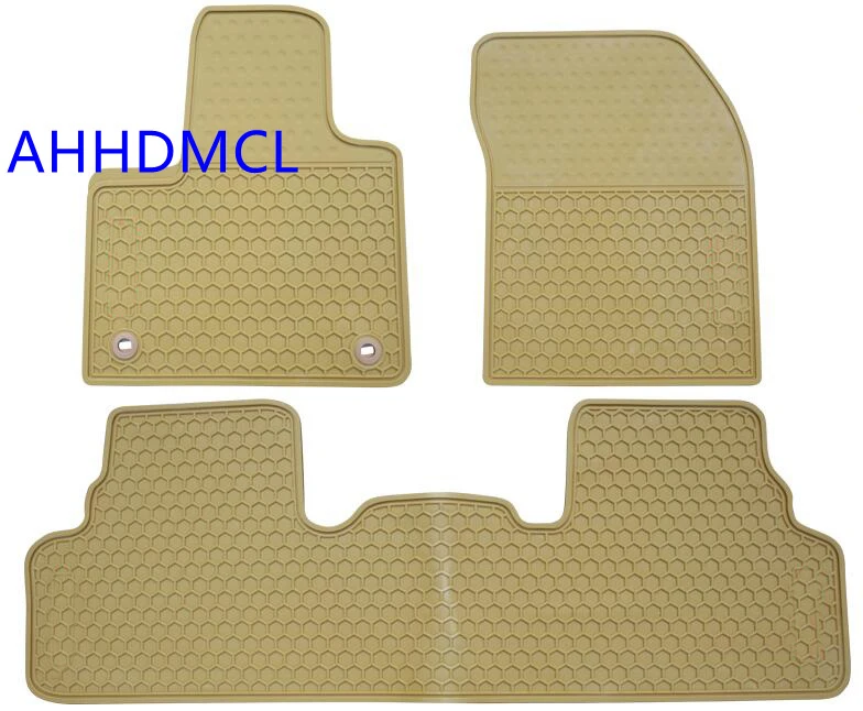 Car Rubber Floor Mats Anti Slip Mat Carpet Feet Pads For Peugeot 4008
