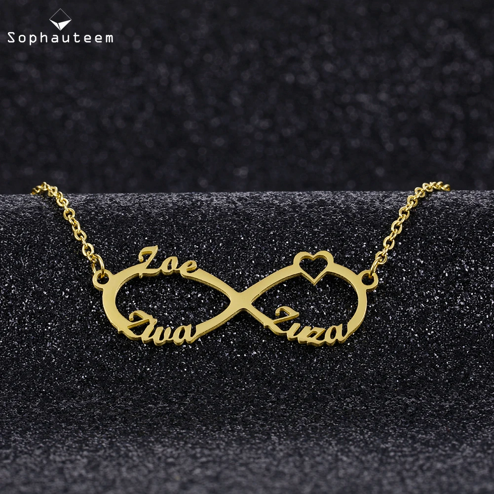

Custom Name Necklace Stainless Steel Gold Sliver Color Letter Pendant Necklace for Women Men Couple Personalized Jewelry Gifts