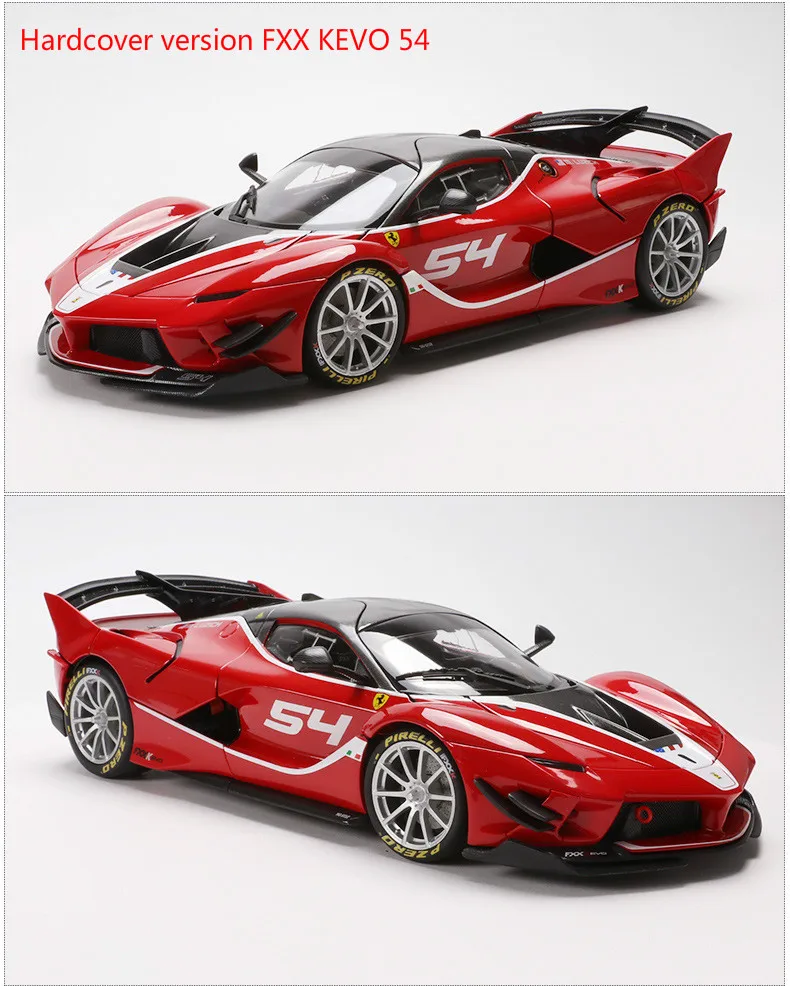 Farah FXXK модель спортивного автомобиля 1:18 пропорциональная верхняя модель литой игрушечный автомобиль из сплава, Коллекционная модель автомобиля