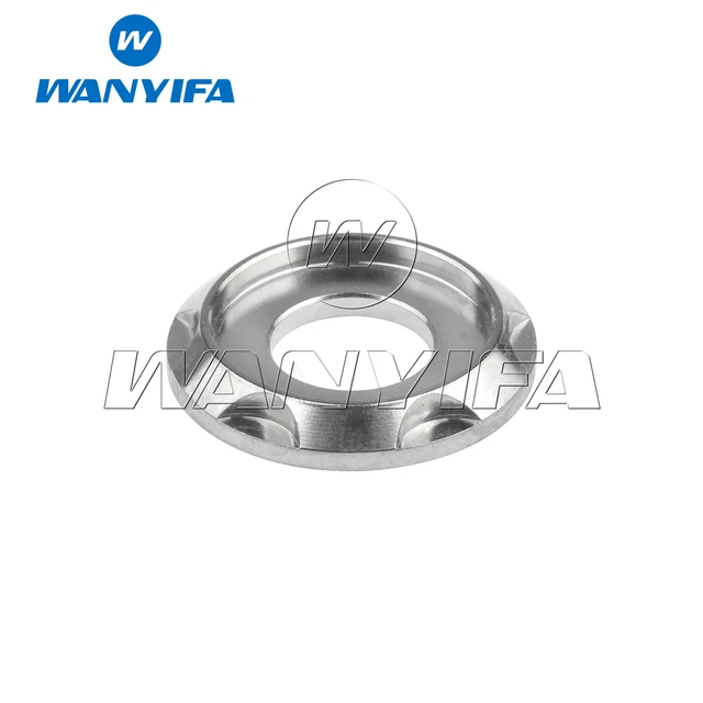 Wanyifa Titanium Ti Spacer M5 M6 M8 M10 Gasket for Bike Motorcycle Car Decorative Washers Titanium
