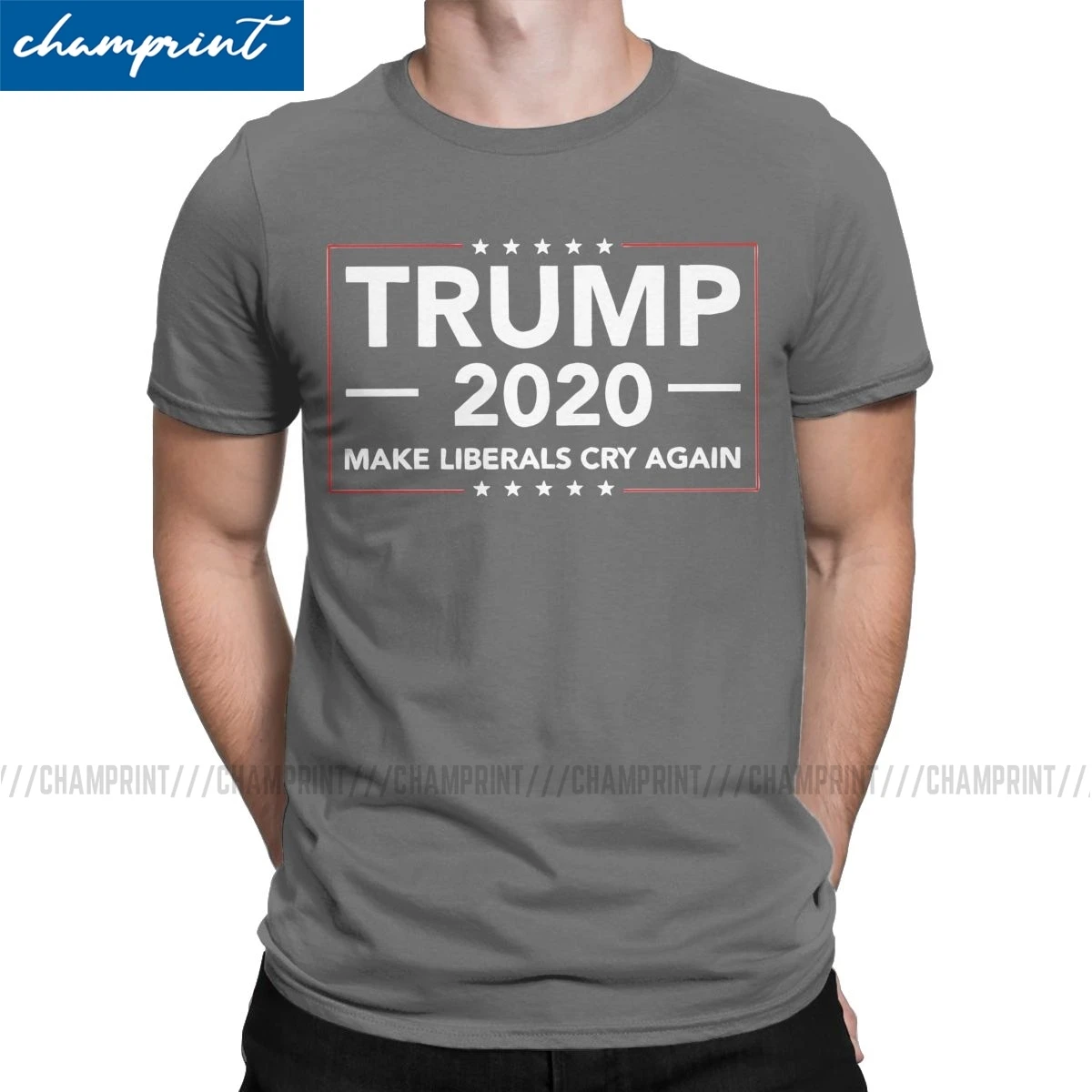 Funny Donald Trump 2020 President Make Liberals Cry Again T-Shirts for Men 100% Cotton T Shirts Politics Election Vote Tops | Мужская