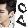 Fashion Gothic Triangle Square Unisex Punk Rock Stainless Steel Men Women Ear Stud Earrings Pierced Push-Back Ear Plug Buckle ► Photo 1/6