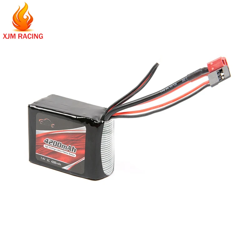 Rc Car Receiving 7.4v5c 4200 Mah Lithium Battery (68mm*43mm*41mm) For 1/5 Hpi Rofun Baha Rovan