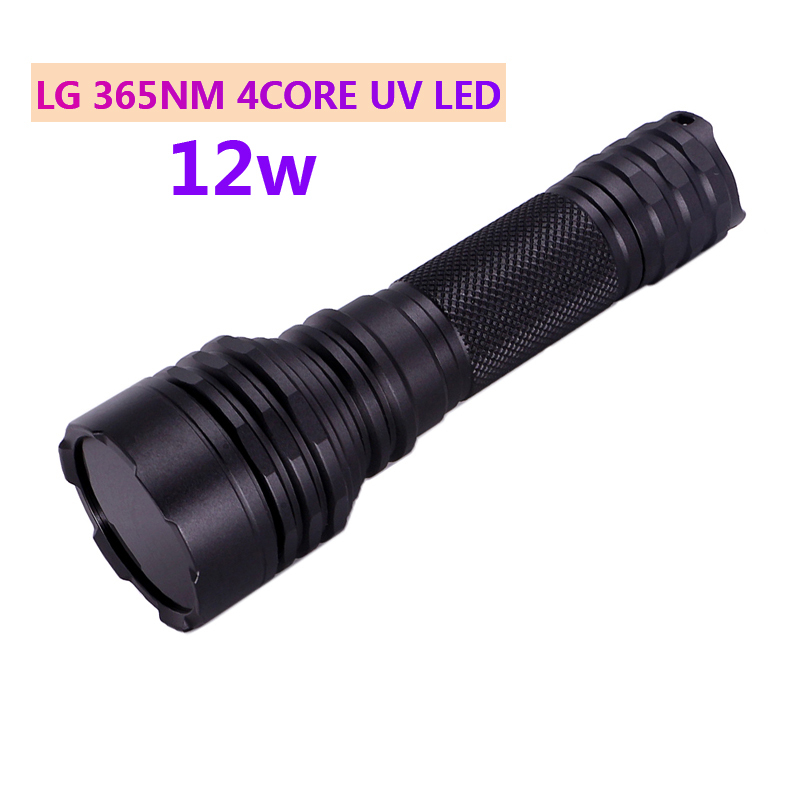 M45 led UV 365nm flashlight 12w Scorpion Ultraviolet Light Money Detector Pet Stains Hunting Marker Checker torch 18650 21700