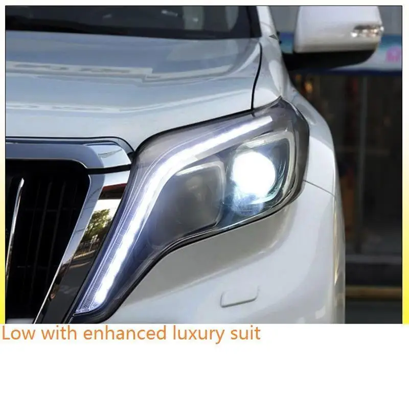 Number 16 Сигнал поворота автомобиля Drl Automovil бег Luces Para Авто Светодиодные Автомобильные фары передние противотуманные фары 18 для Toyota Prado - Цвет: Number 16
