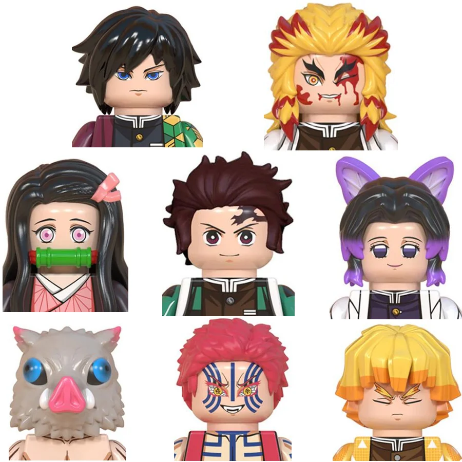 Фигурки героев японского аниме рассекающий демонов 8 шт. | Игрушки и хобби