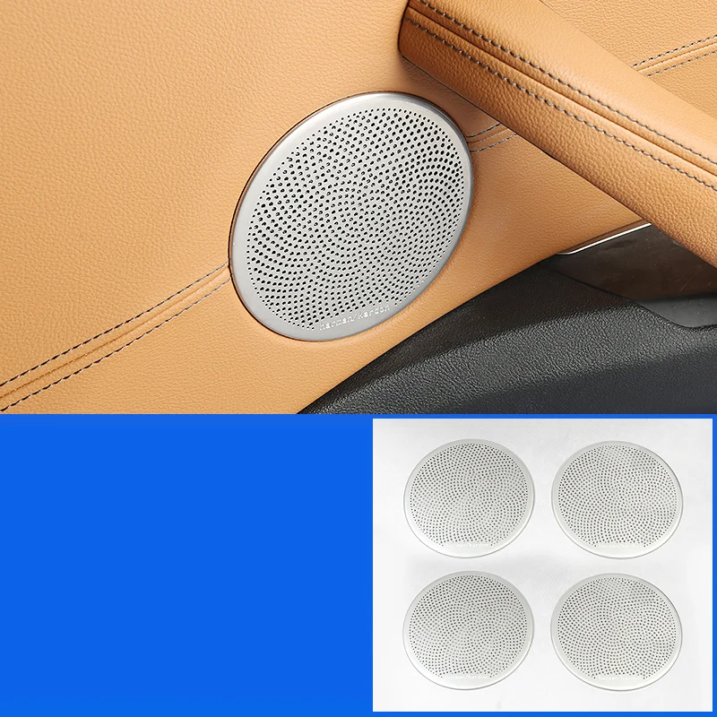 

Lsrtw2017 for Bmw X3 G01 Car Inner Door Sound Speaker Panel Trims Decorative Interior Accessories Mouldings 2018 2019 2020