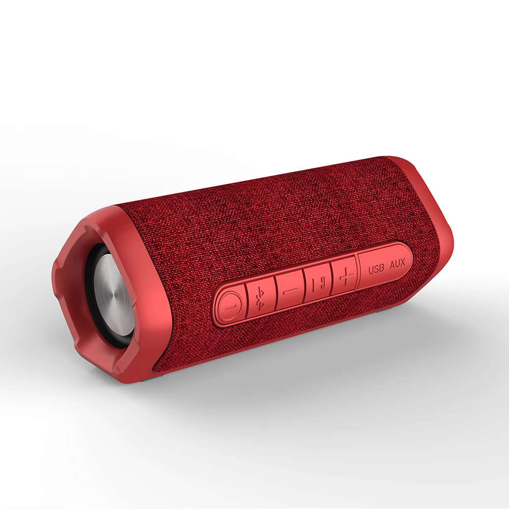 EBS-605 портативный Bluetooth беспроводной динамик мини открытый стерео водонепроницаемый сабвуфер аудио с микрофоном для телефона компьютера - Цвет: Red