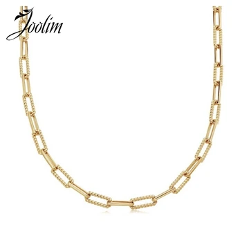 

Joolim High End Gold Finish Link Chain Choker Necklace Bracelet Trendy Jewelry