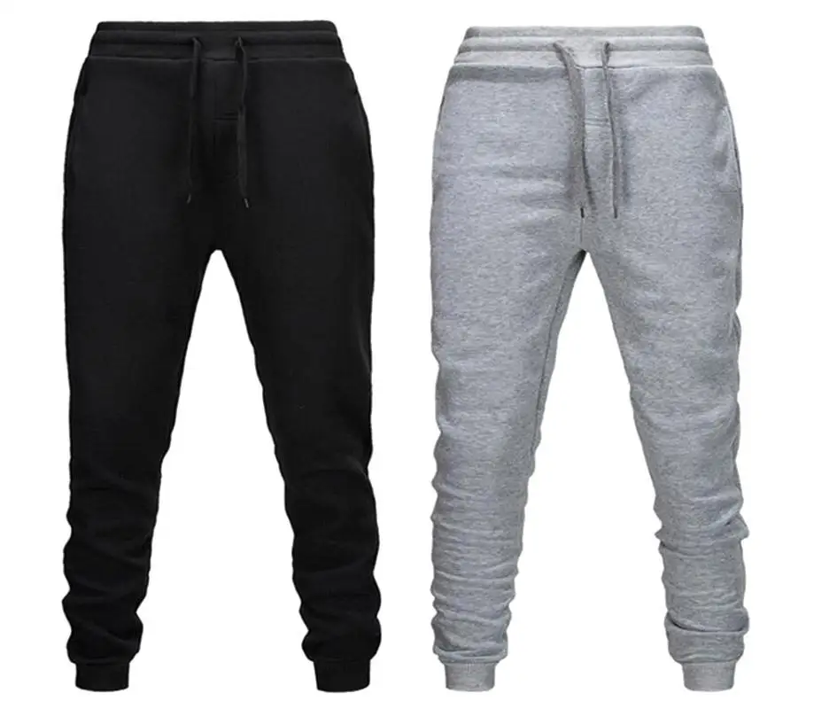 pantalones de marca para hombres, casuales, deportivosdivertido, Jogger gris, algodn elstico, entrenamiento de fitness