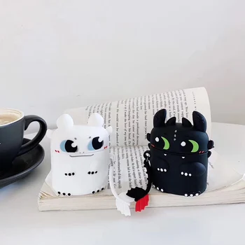 

3D Unicorn Mouse Earphone Case For Airpods 2 Case Silicon Cat Cover for Airpods 1 Headphone Case Earbuds Case Cover Ring Strap